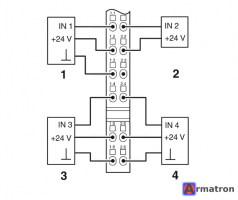 Цифровой модуль IB IL 24 DI 4-PAC2861234 Phoenix Contact