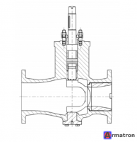 Клапан поворотный с сегментным затвором Maxifluss Vetec 72.3 Dn50 Pn40 Samson