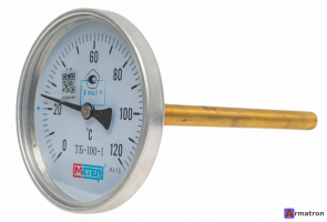 Термометр биметаллический ТБ-100-1 0+160 L190 G1/2 Ip54 МЕТЕР
