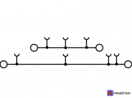 Проходная клемма ZDK 2.5 1674300000 Weidmuller