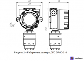Газоанализатор стационарный ДГС Эрис-210-1 IR CH4 (0-100%) НКПР