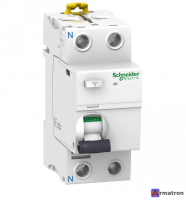 Дифференциальный выключатель нагрузки iID 2P 25A 30мА AC A9R41225 Schneider Electric