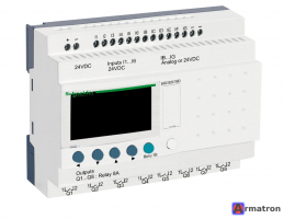 Интеллектуальное реле компактное 20 I/O 24V DC SE Zelio Logic SR2B201BD Schneider Electric